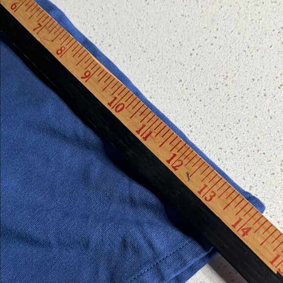 LASC Stretch Blue Short Shorts Size 32-34 L - Picture 6 of 7